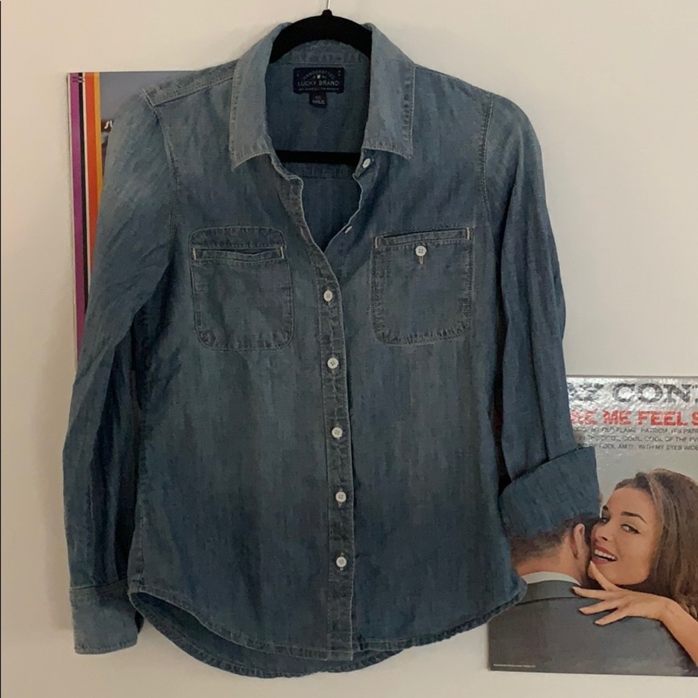 Lucky Brand Classic Denim Shirt EUC